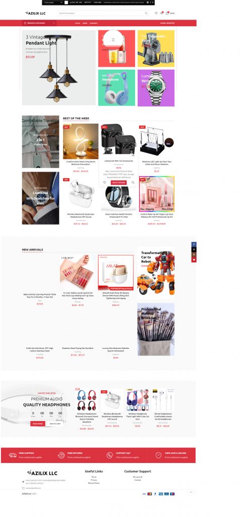 Azilix eCommerce Store