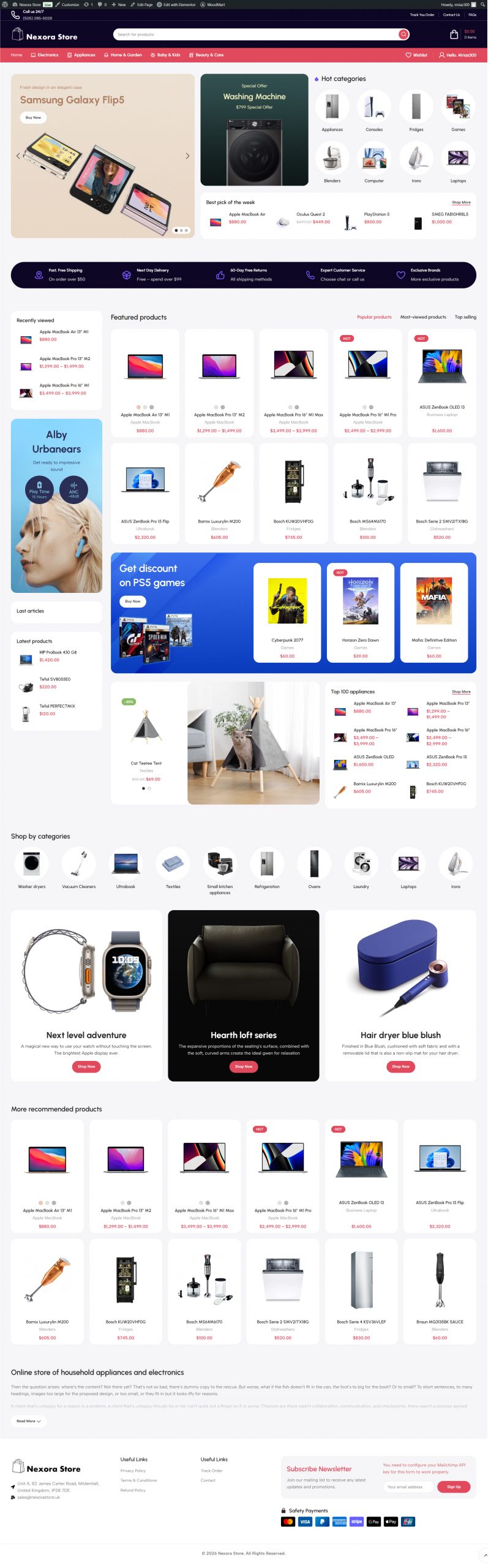 Nexora Store eCommerce Site