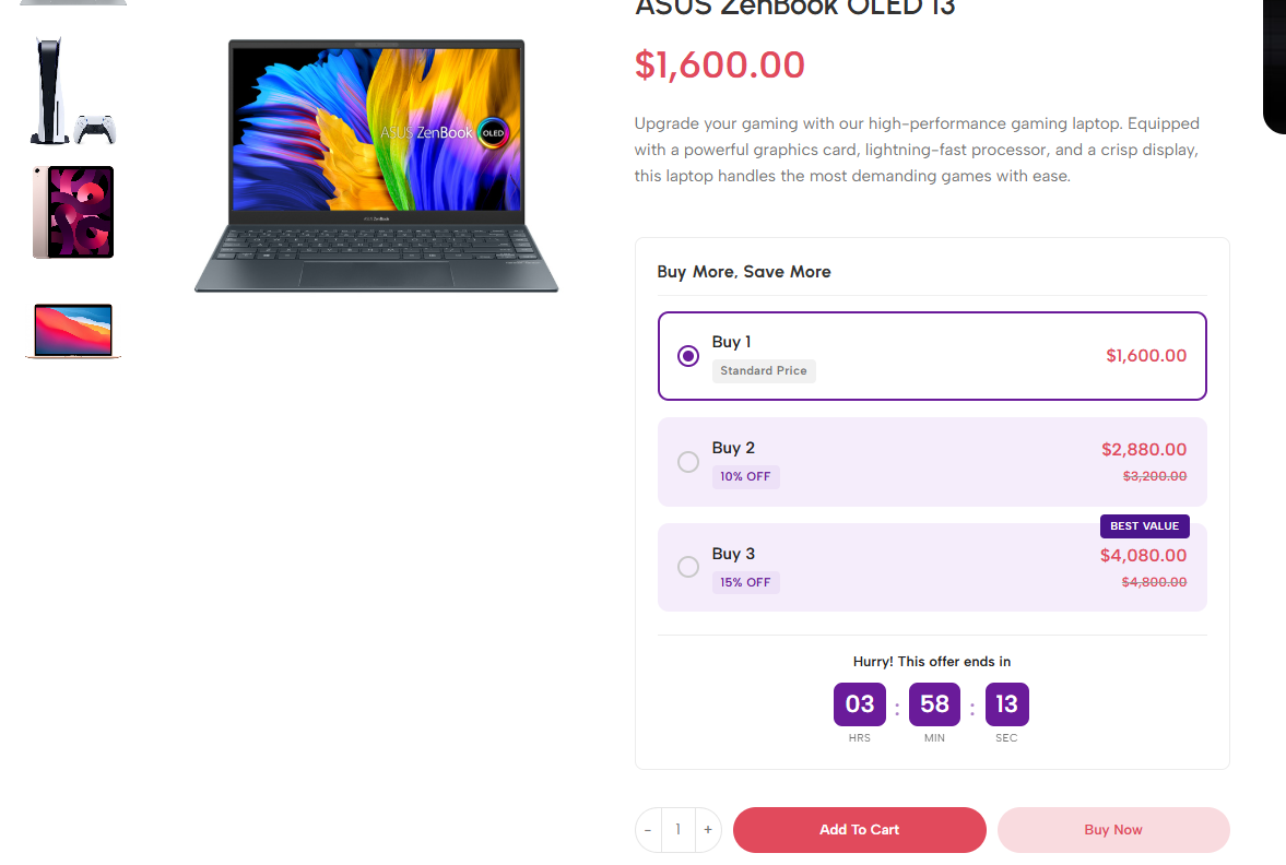 Attizaz Sales Booster front-end preview